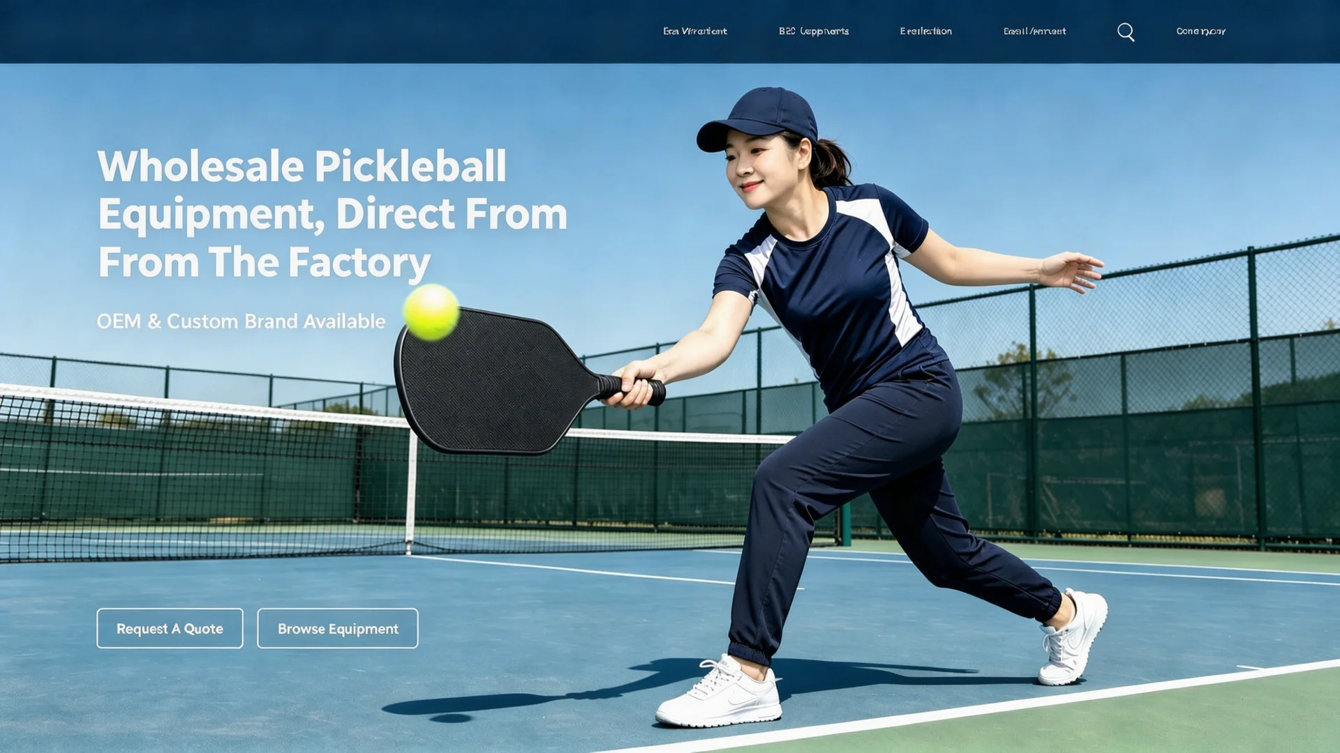 Wholesale pickleball equipment banner - direct from the factory, OEM and custom brand available