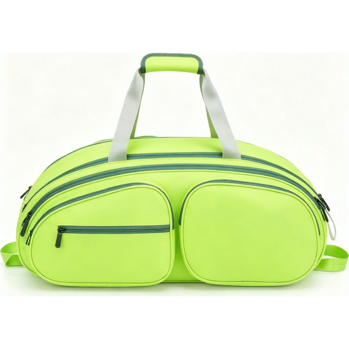 Lime green pickleball paddle duffle bag for pickleball storage