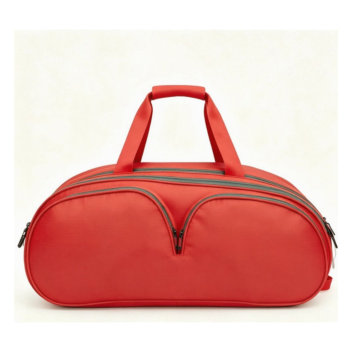 Red pickleball paddle duffle bag for paddles, balls and pickleball gear
